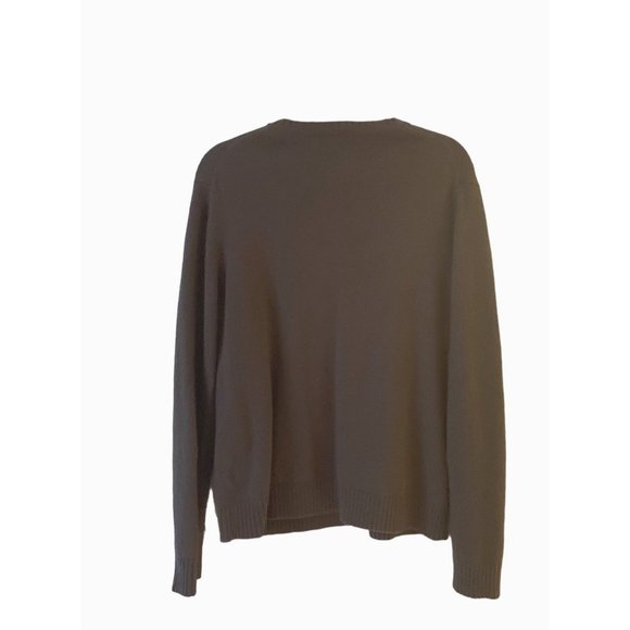 Banana Republic Luxury Blend Sweater Size Medium Cotton Angora Cashmere Caramel - Picture 3 of 9